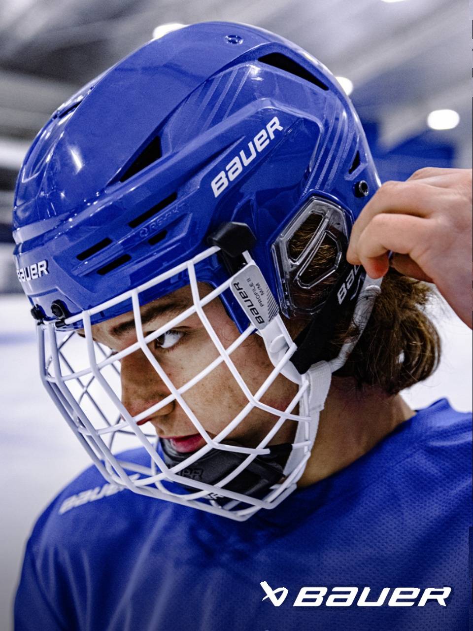 New Bauer RE -KT 85 Children's adult ice hockey helmet Baoer
