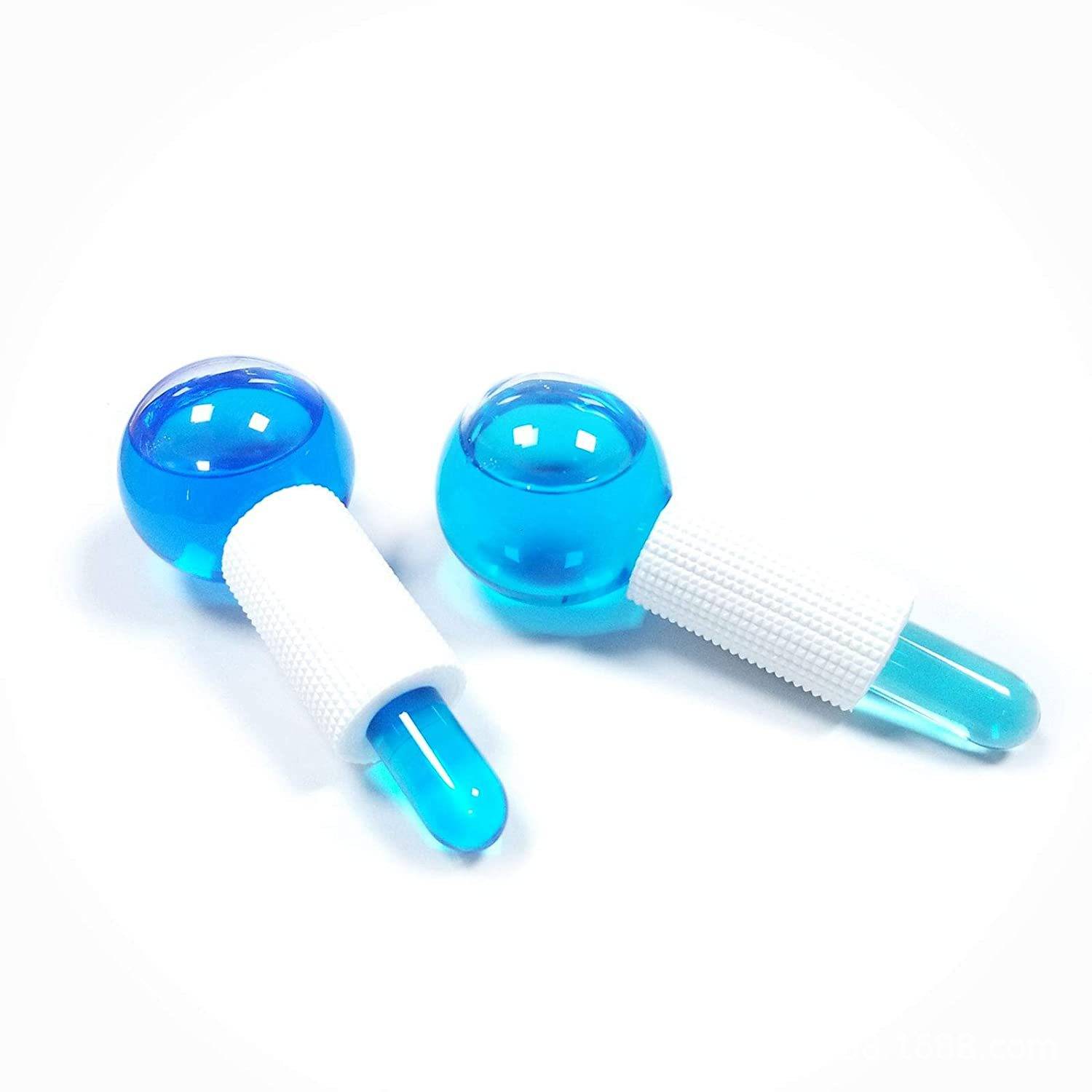 The new ice hockey cosmetic ball powder crystal ice hockey ice therapy face massage glass beauty ball ice waves