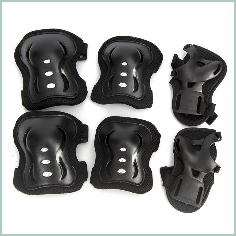 Children's knee padding gear, 6 -piece skateboard skaters, balancing car thickened butterfly sports gear