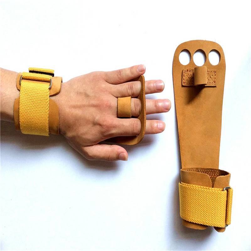 Professional gymnastics fitness glove matte skin all -leather palm care non -slip barbar barbaria eight exercises