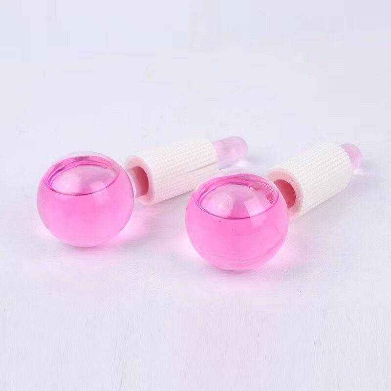 Pink ice hockey set