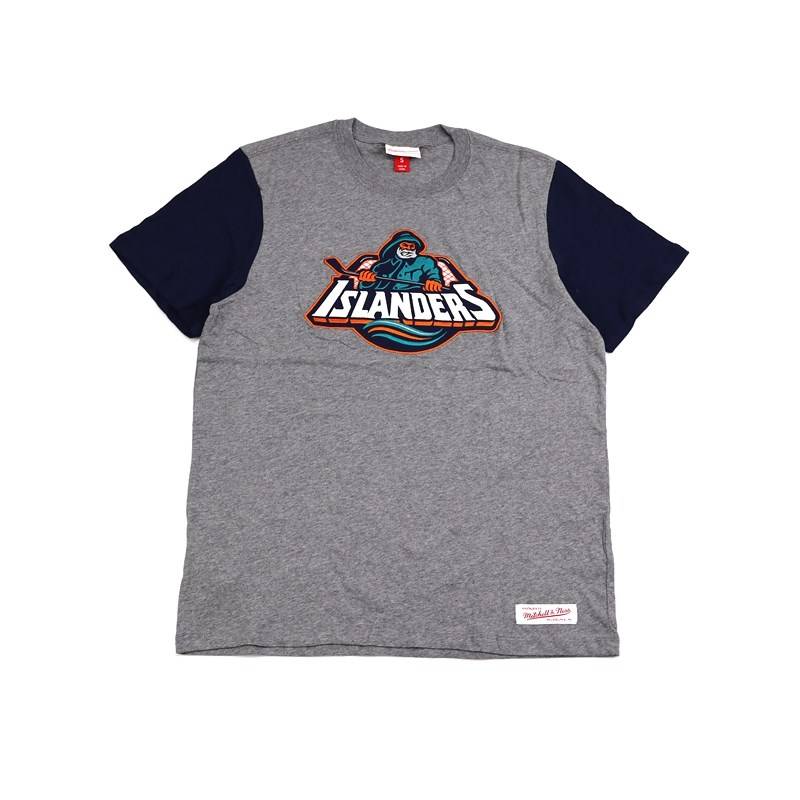 Mitchell North American Ice Hockey Alliance Exquisite Great Embroidery Sports Casual Tide Short Sleeve Loose Loose Large -size Retro T -shirt