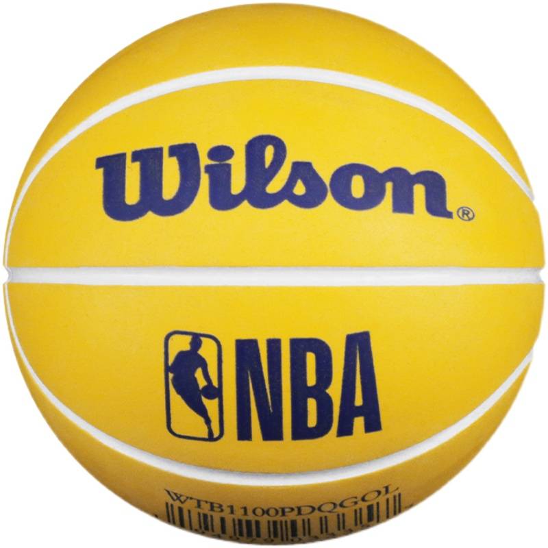 Wilson Wilson 2021 new mini basketball NBA team logo rubber children's pet toy decorative ball