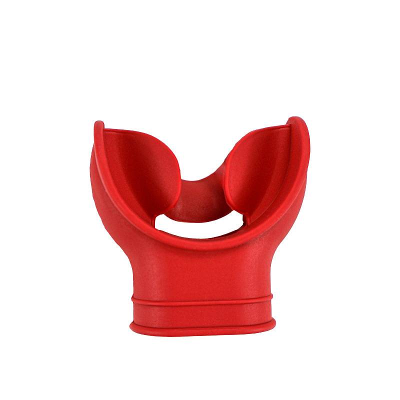 Adult biting mouth-tongue drag (red)