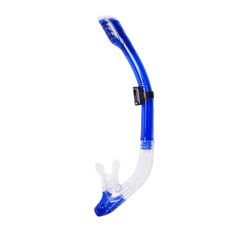 One snorkeling respiratory tube (with biting mouth)
