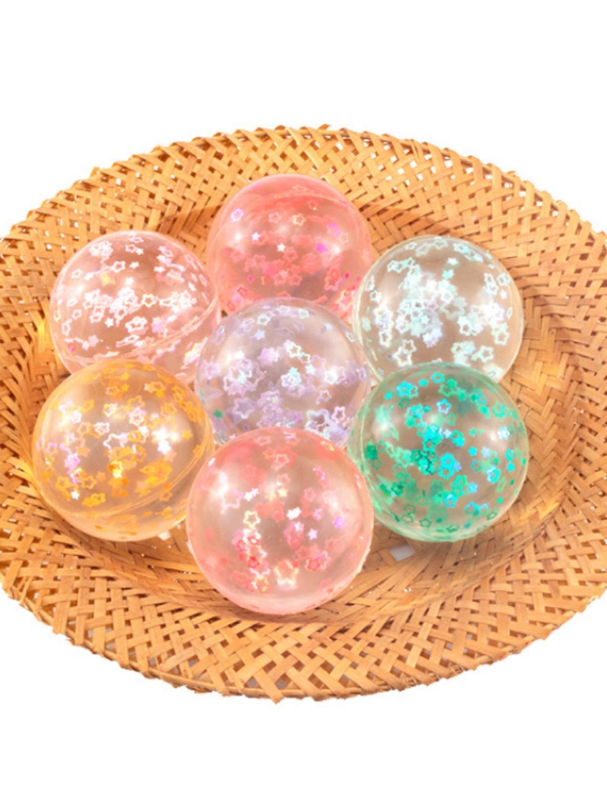 After 80, old toy rubber solid elastic ball luminous bombs jumping ball children's jumping outdoor game