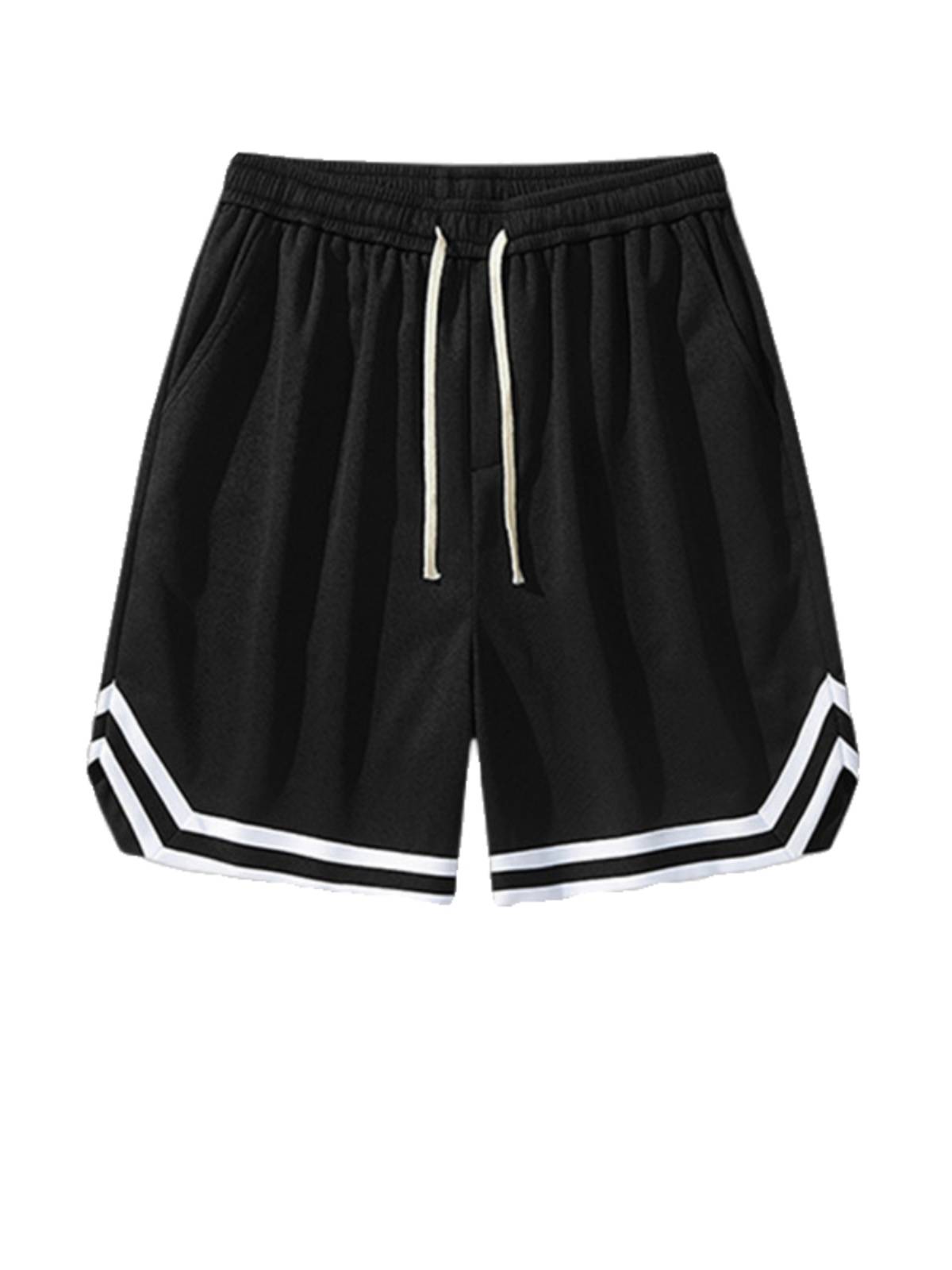 Summer American shorts men's sports fitness basketball pants boys loose ice silk speed dry men's five -point big pants