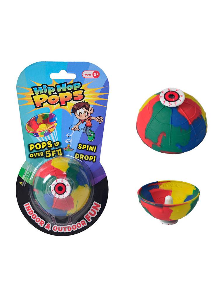 Rotate bombs jumping bowl half -side camouflage creative toys Children's outdoor sports elastic ball men and girls