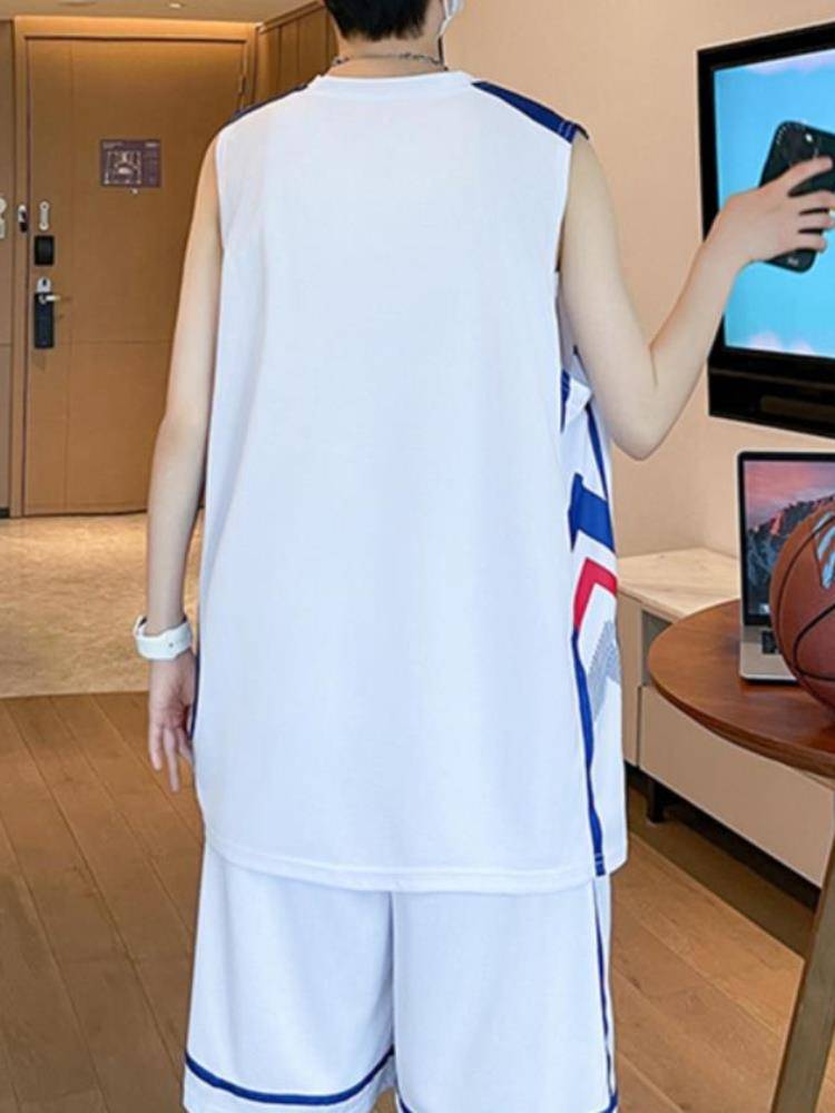 Genuine Jordan sportswear men's suit basketball uniforms summer youth tide brand ice silk fast dry sleeveless vest shorts