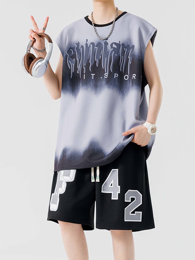 Summer sleeveless T -shirt boy junior high school student ice silk fast dry basketball uniform youth big boy vest jersey suit
