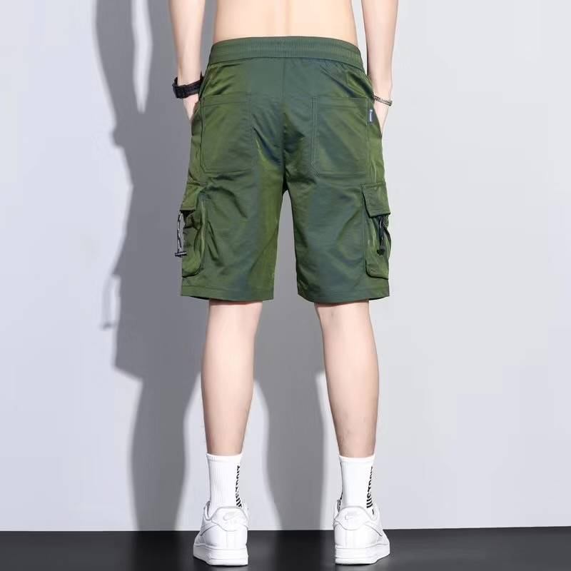 Bingshi four -point shorts Men's summer thin exterior wearing gradient color summer quick -drying workball basketball pentacar pants