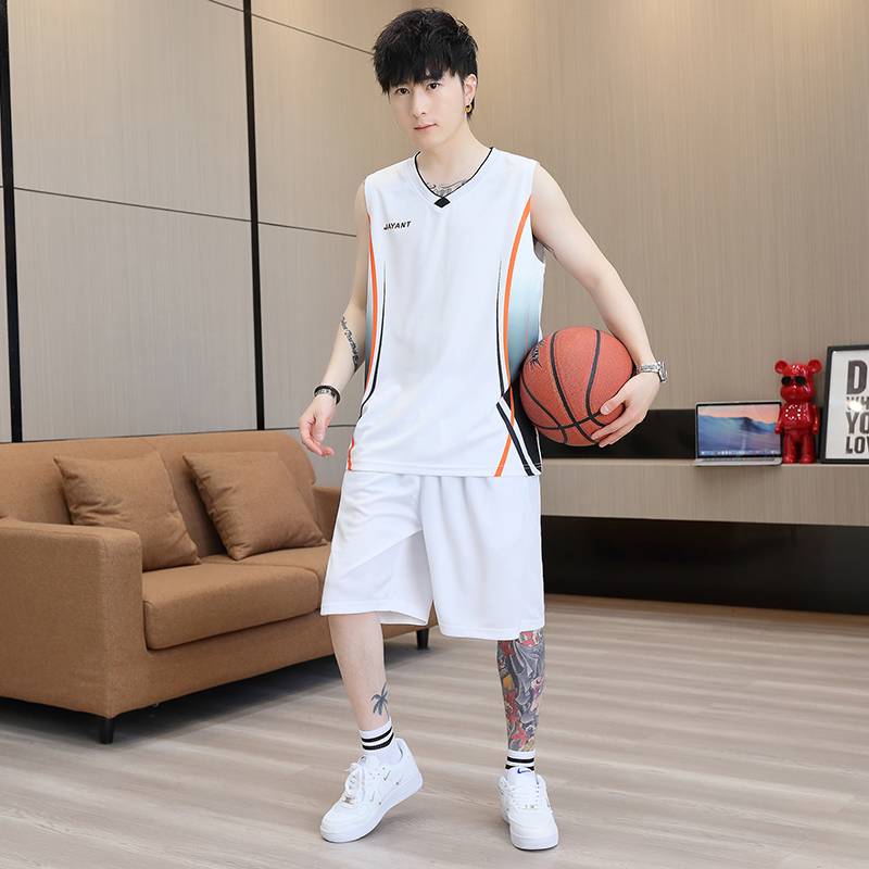 Llj-8028 white (top+shorts)