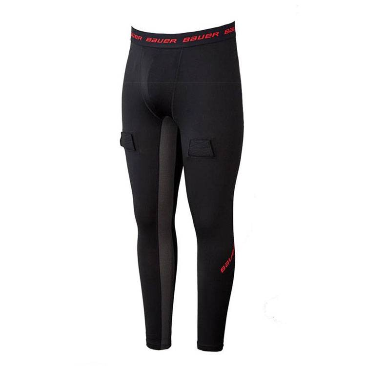 bauer Ice Hockey Speed Dried Ball Adult Children and Men use a high -piercing neck, fast dry clothes with crotch dry pants