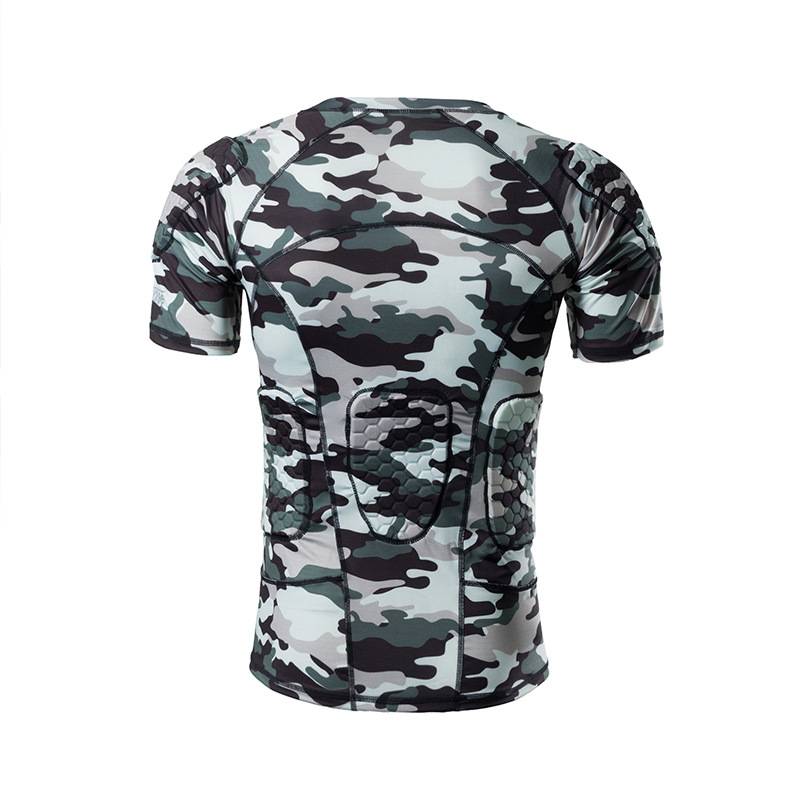 Camouflage anti -collision T -shirt set, L (recommended 65-75kg)