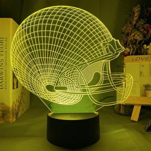 New sports gift gifts women's volleyball ball 3D hallucinations football football small night night light sensor strain color basket