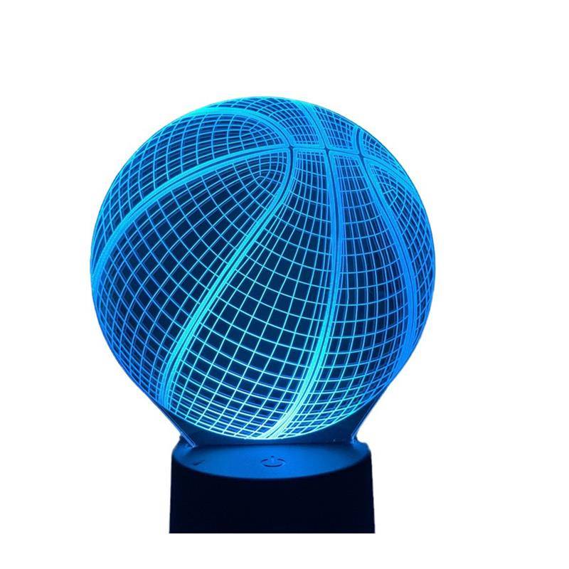 New sports gift gifts women's volleyball ball 3D hallucinations football football small night night light sensor strain color basket