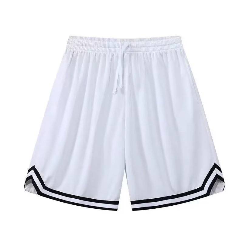 Basketball shorts Men's loose summer tide boys, boys fast -drying American men's ice silk casual pants pants pants