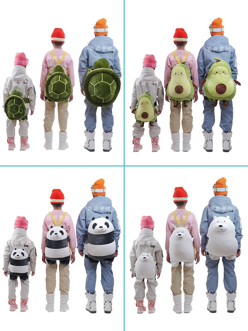 Ski hip cushion skating skating butt pad small turtle wheel skate gear equipment cartoon knee -knee full set of anti -fall adult women