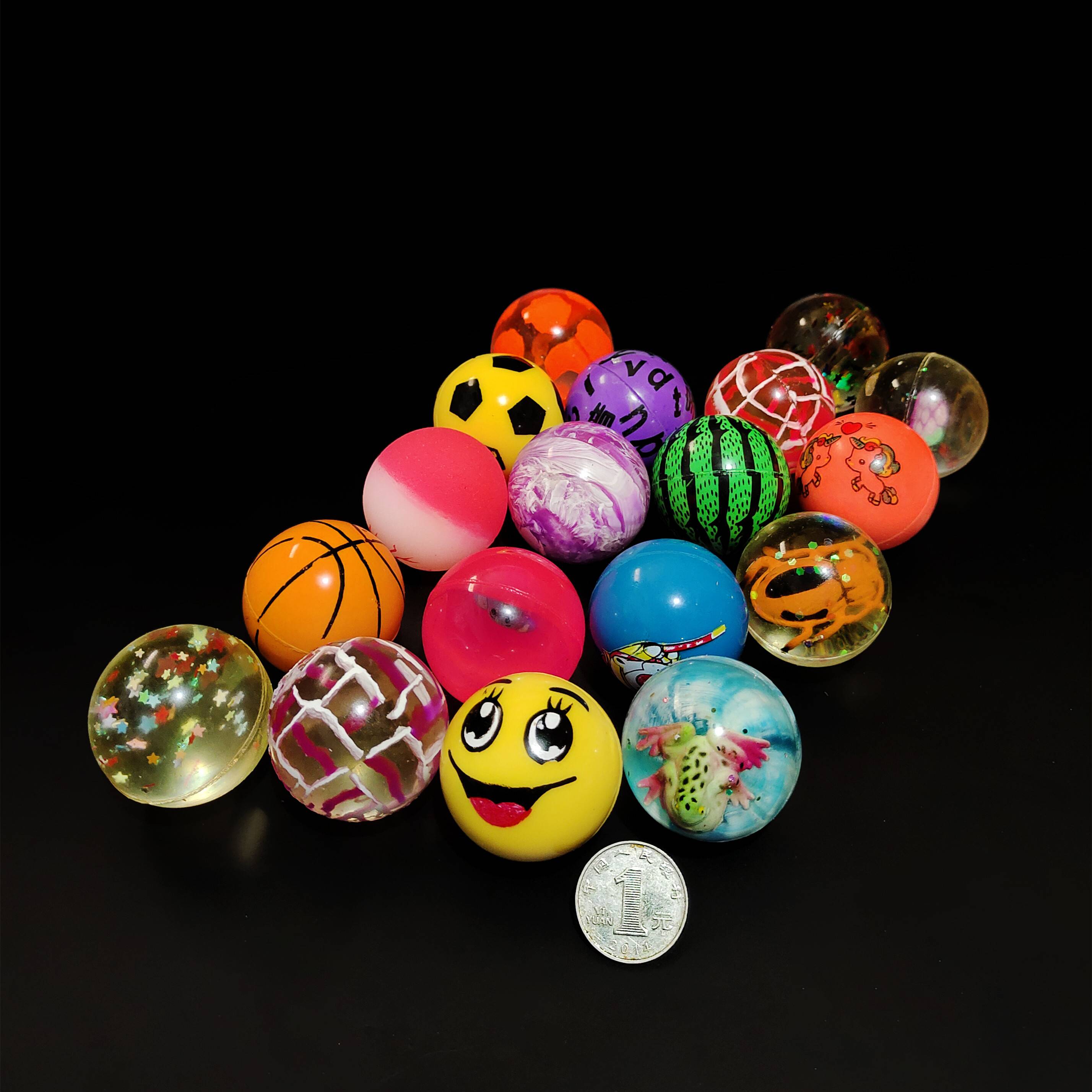Factory 45mm Plaster Ball Gacha Machine Coin Petuper Special Bouncing Ball Ball Gift Ball Poly Ball Jummer Toy Ball