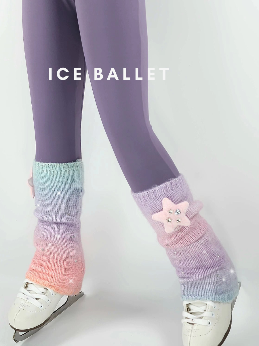 Ballet -like skating Rainbow Rainbow Girls' Legs Skills and socks Slipper skating adult children