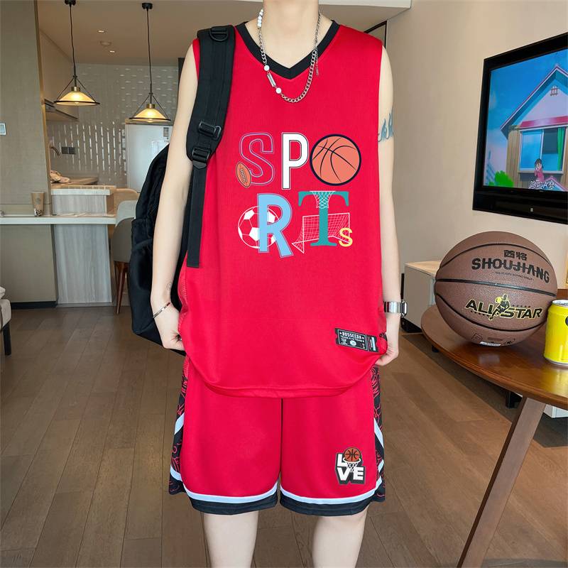 B032 Red (top+shorts)