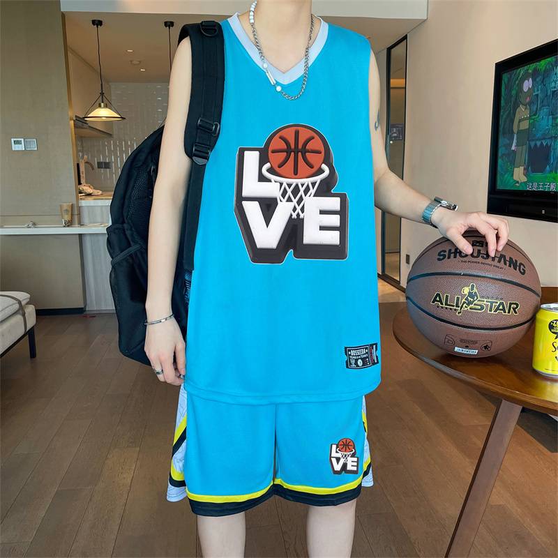 B031 Light Lake Blue (top+shorts)
