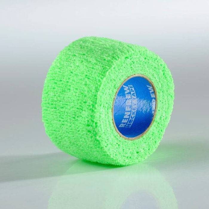 Fluorescent green rod tail handshake rubbing tape