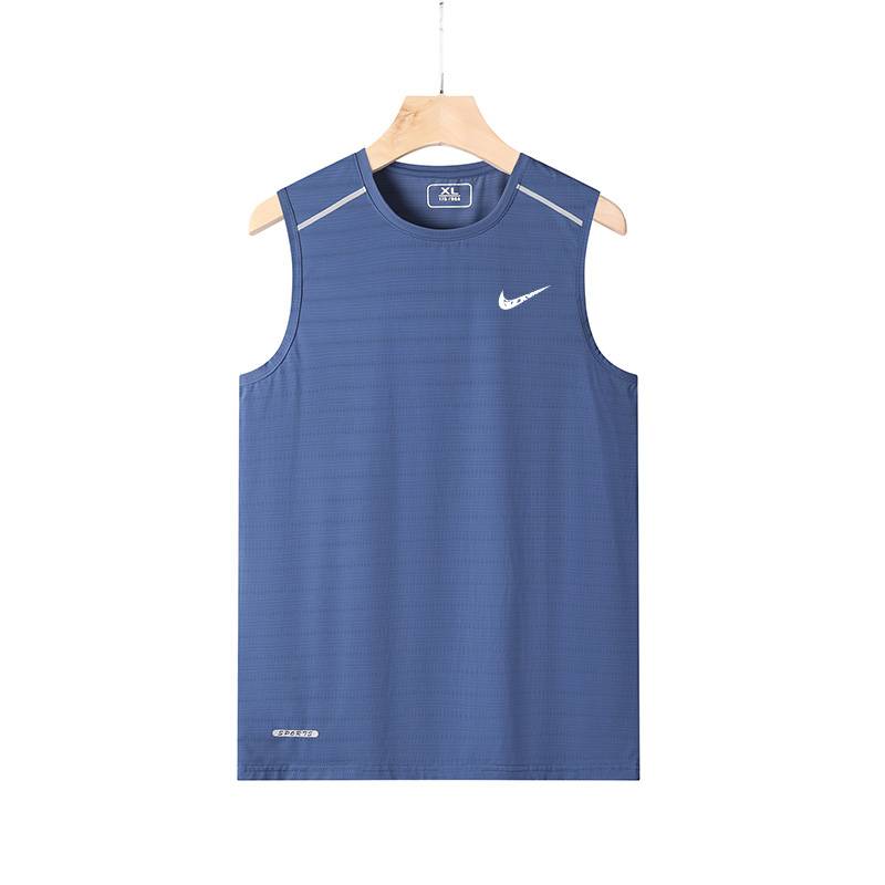 Nykton Summer Ice Club Men's Speed Dried Speed Clothing Thin Basketball Fitness Sports sleeveless men's T -shirt shoulders