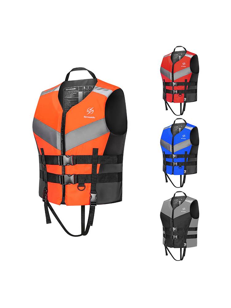 Adult lifelong jacket big buoyancy fishing professional boost jacket adult inflatable car vest children swimming survival