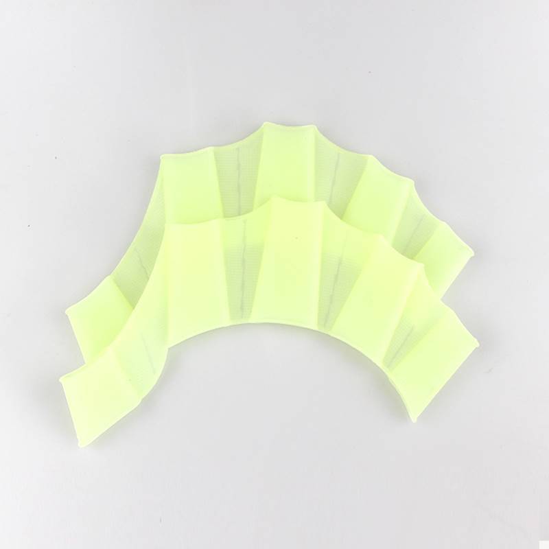 Swimming equipment free swimming palm Silicone Silicone Flying Fish Handle Gloves Duck Palm Training Diving Half -Fingers Frog