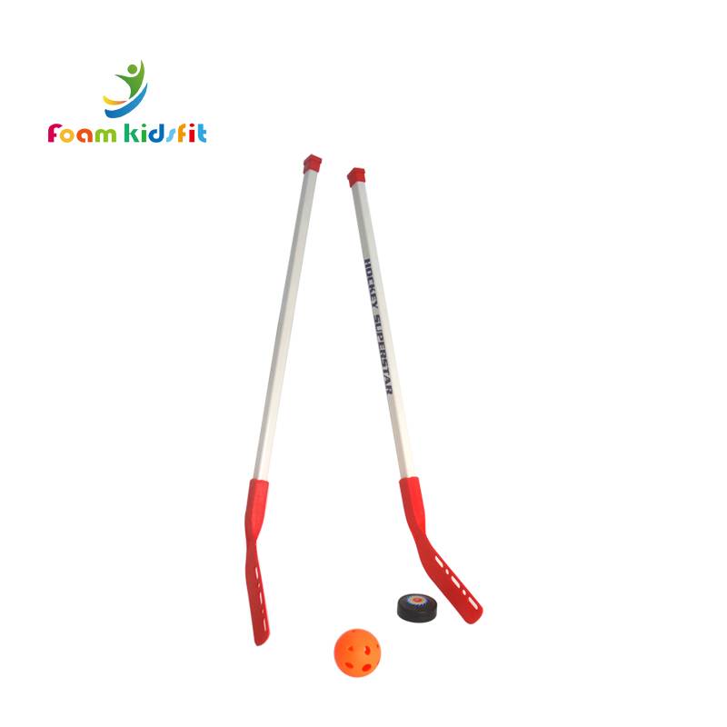 Music hockey children's sports ice hockey rod sliding club four -piece set ball cake baseball stick children fun toys
