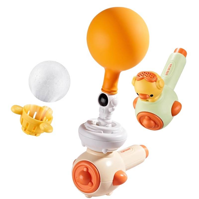 Balloon blowing music suspended ball horn, hundreds of three -in -one children's toy fun training mouth muscle baby lung live volume