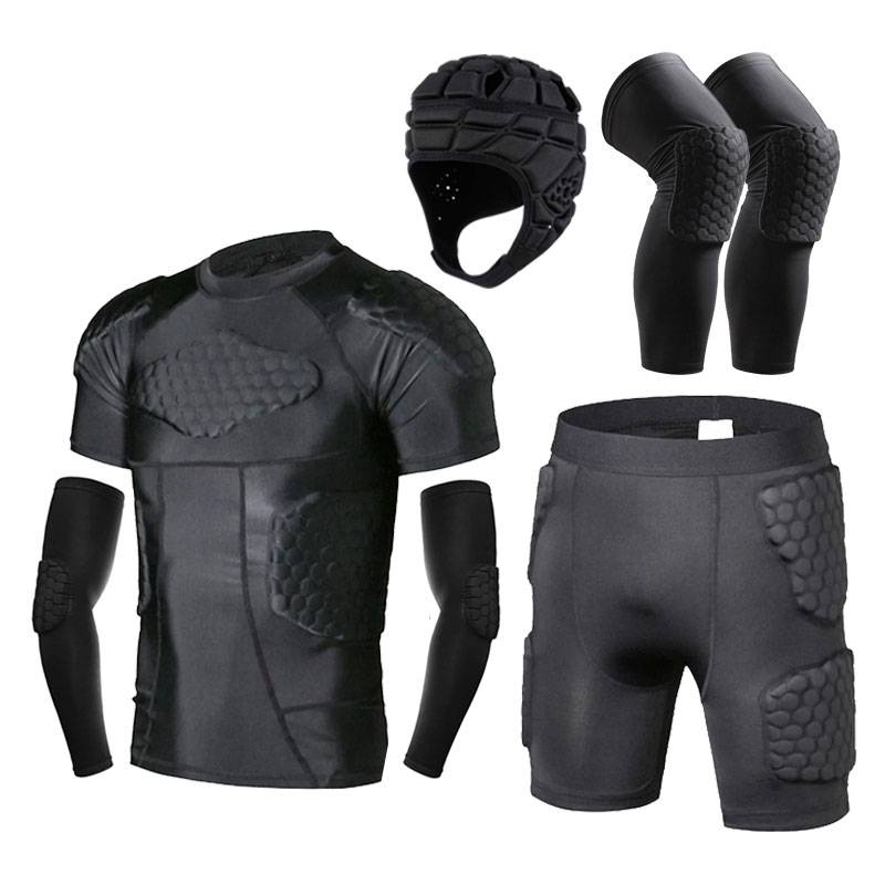 Goalkeeper protective gear anti -rug -effective collision clothing goalkeeper equipped with chest protection buttocks, elbow protection pants armor armor armor armor