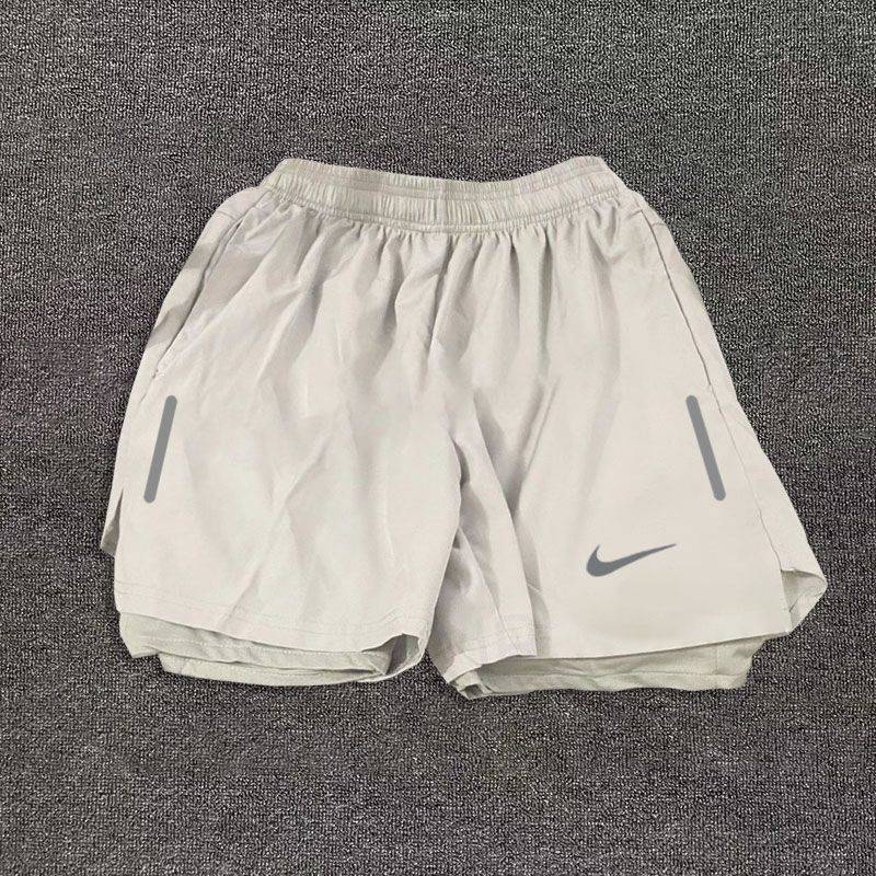 American basketball shorts, men's fake two -pointer, but knee -knee training pants, bornes, dried sports pants running fitness pants