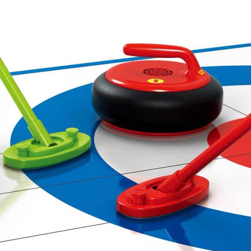 Indoor board game toy 19cm dry land ice hockey family parent -child group building to expand sports table curling children