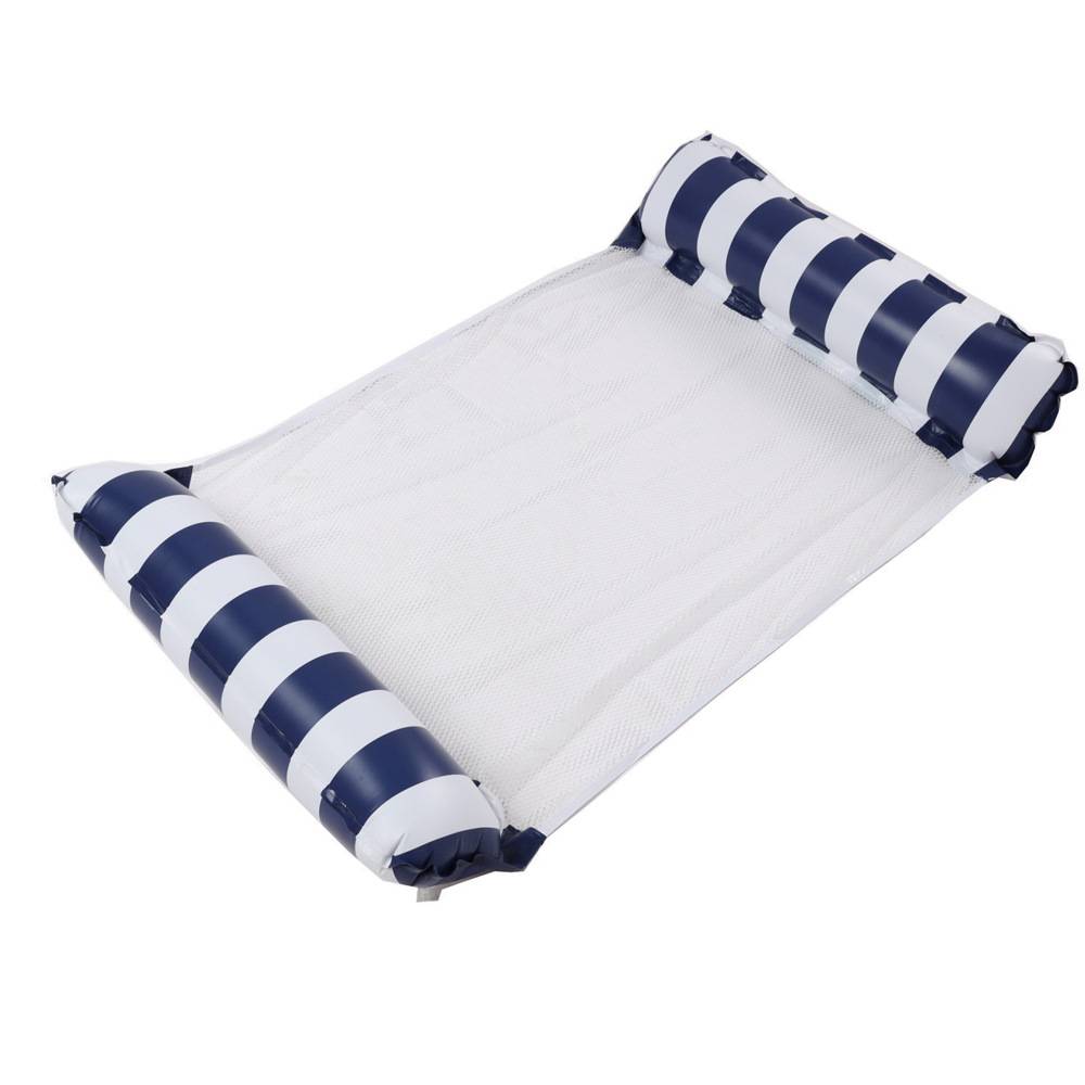 Striped dark blue ribbon small hand push push cylinder