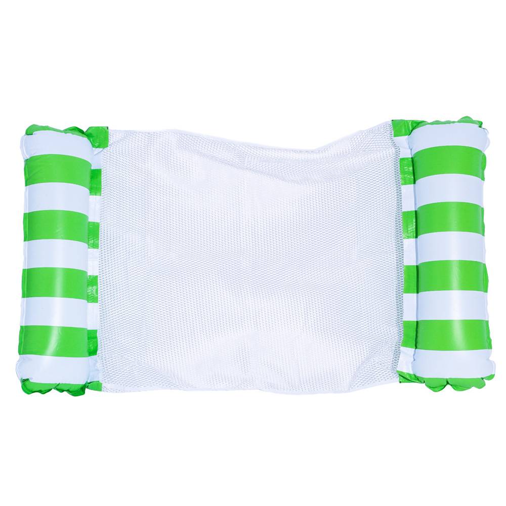 Striped green with small hand push tube