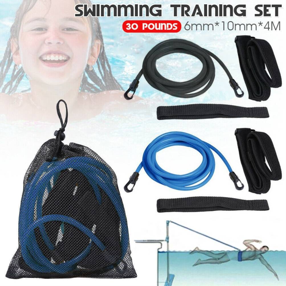 Swimming resistance force training equipment elastic rope swimming training waistband set swimming equipment swimming traction rope