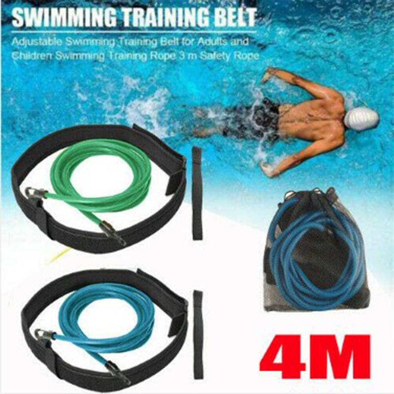 Swimming resistance force training equipment elastic rope swimming training waistband set swimming equipment swimming traction rope