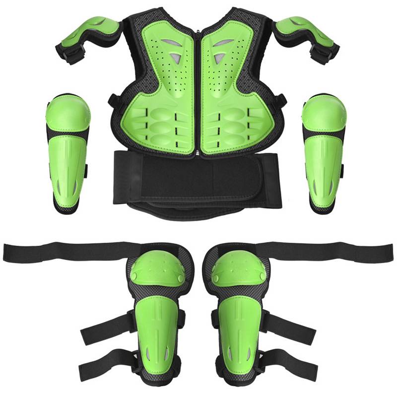 Children's protective motorcycle armor armor ride sliding elbow knee and protective waist and waist balancing car movement