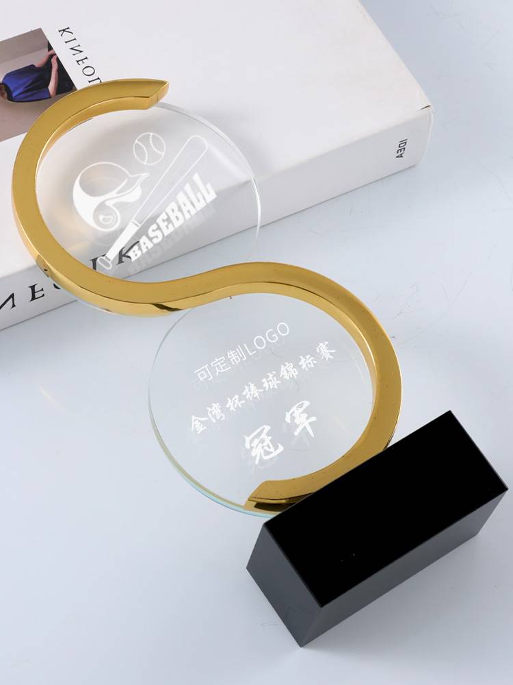 Crystal trophy custom hammer goalkee hockey hockey ice hockey ball baseball baseball contest award awards commemorative medal medal
