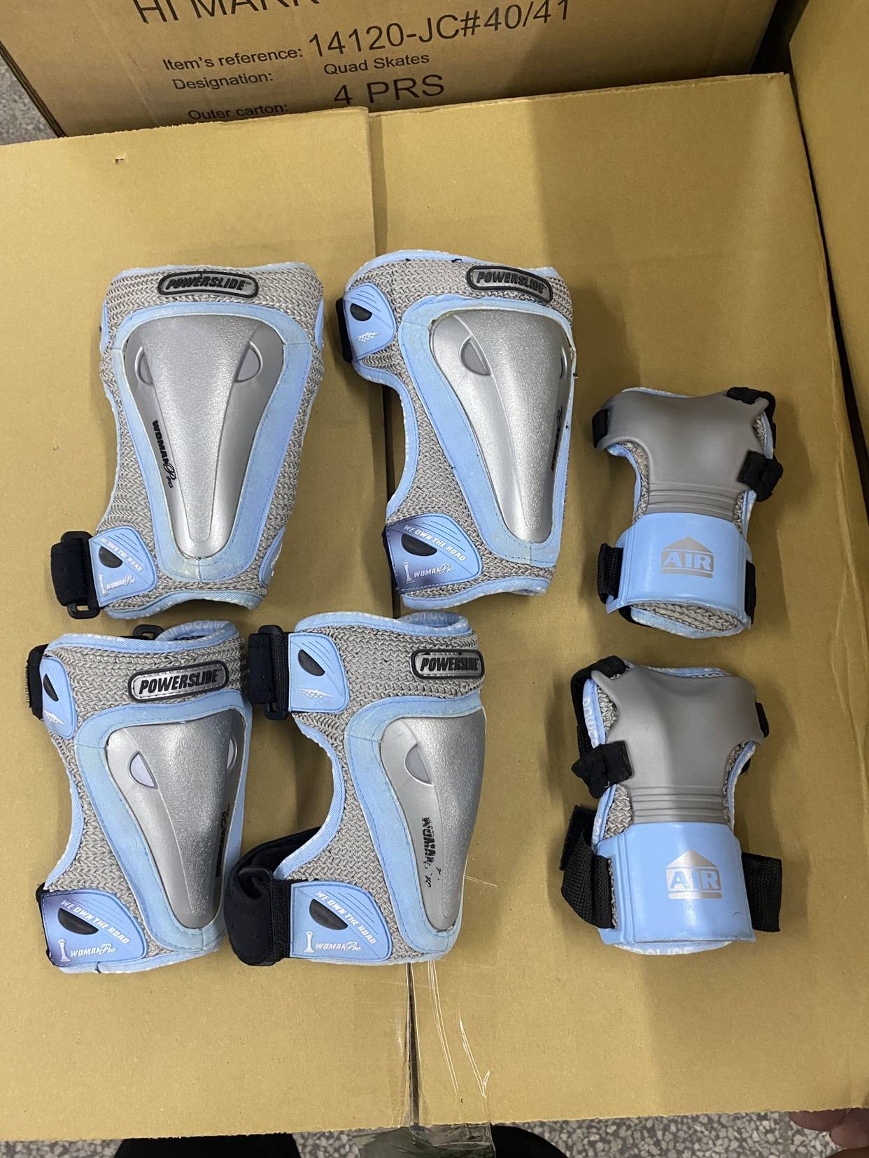 6-piece knee pads (60-120 catties of PU parts) blue