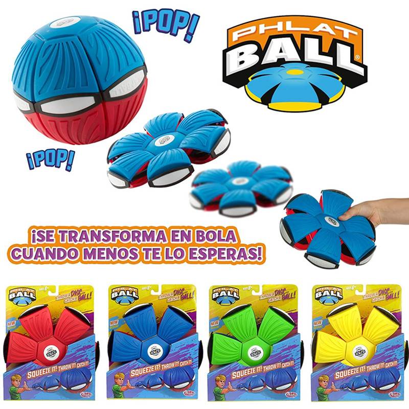 Douyin same children's toy flying tray step on outdoor sports flying saucer light ball magic deformation elasticity stepping on the ball