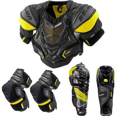 Bauer ultrasonic supersonic ice hockey protective set Ball children adults protect the chest and elbow and elbow