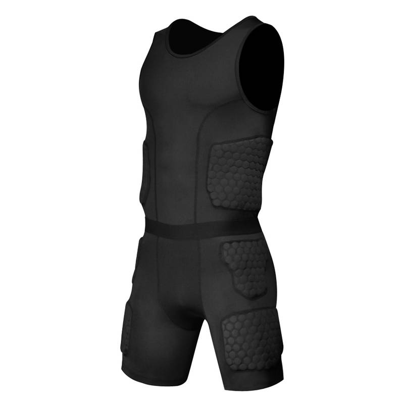 Basketball honeycomb anti -collision vest, chest care, short panties, fast dry training protective gear protection Howard clothes, anti -collision pants, waist