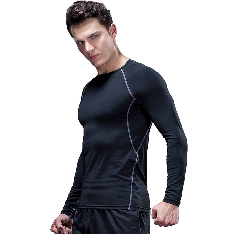 Fitness clothes Male Xia Tighter Short Sleeve Equipment Football Basketball Training Services Sports Running Steps dry ice silk T -shirt