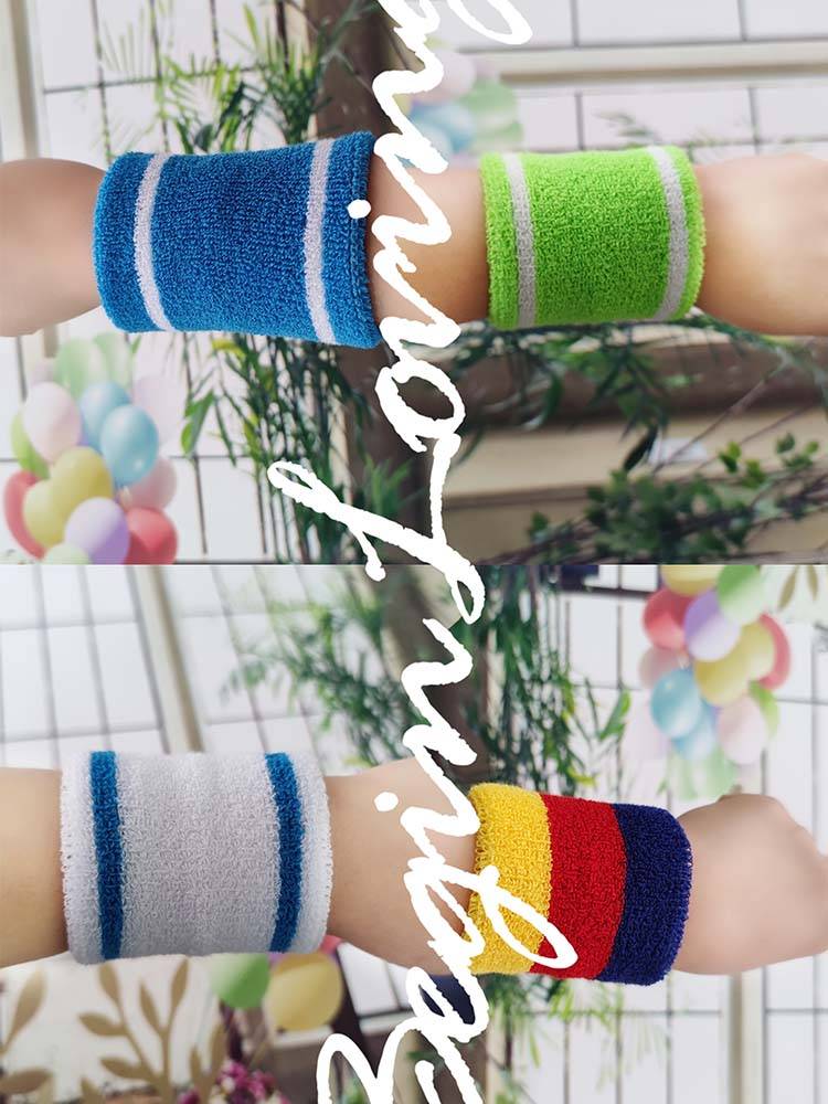 sport towels sweating through the air rainbow wrists