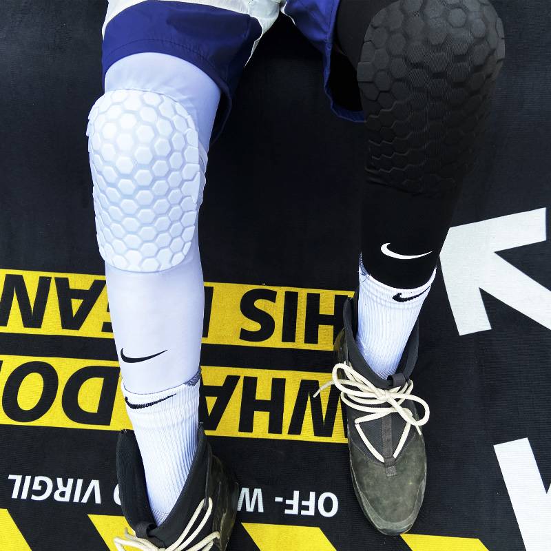 Nike Nike Basketball knee pad honeycomb anti -collision legs and socks, children's long professional men's and women's sports fitness equipment