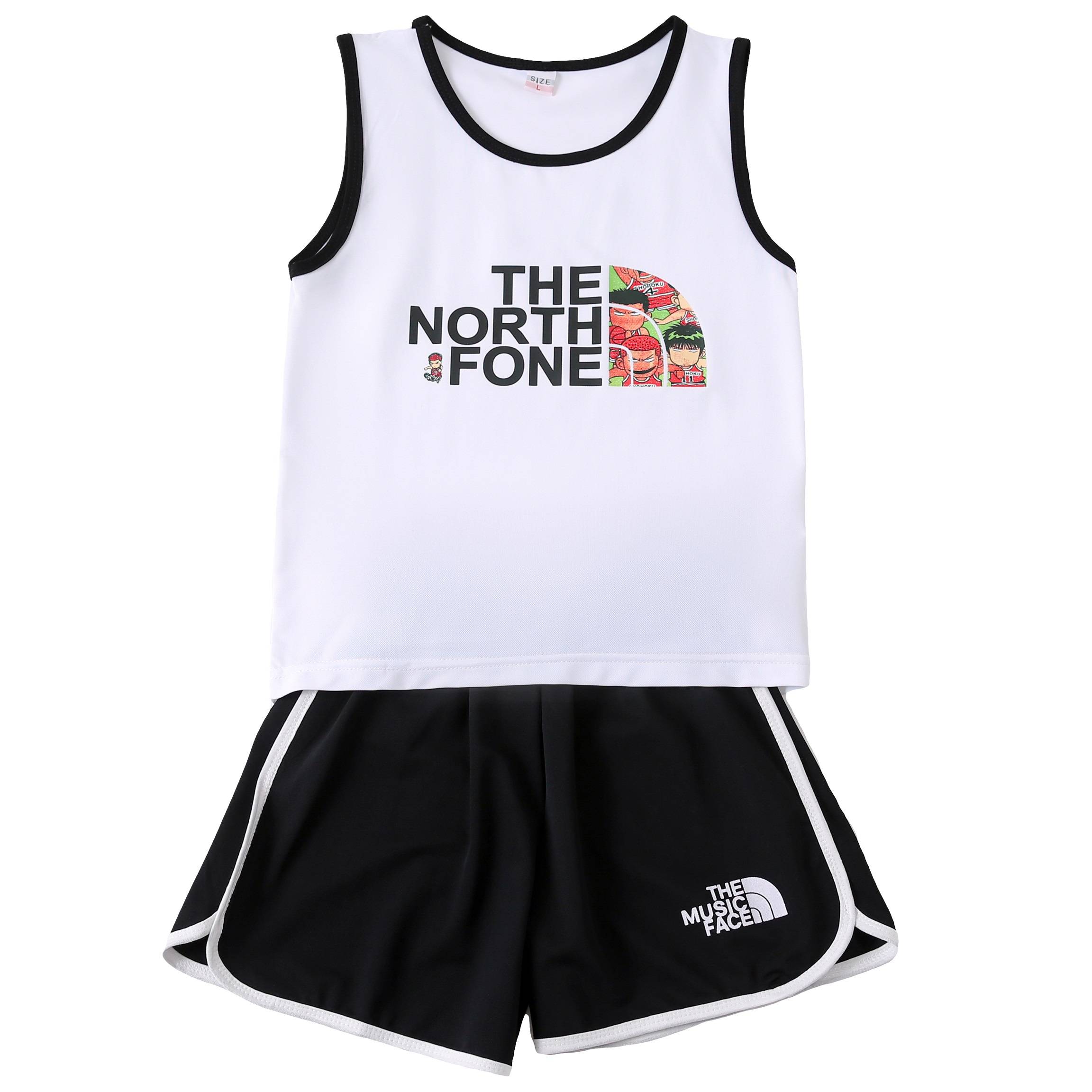 Bala Bala Boy Bingshi Vests Short Set 2024 New Xia Xiaozhong Big Children Slam Dunk Basketball Uniform