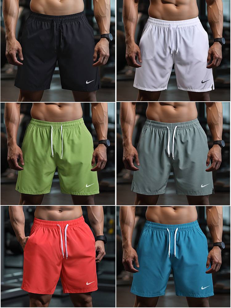 American sports shorts men's summer thin ice silk fast -drying pent -point pants running fitness training basketball pants